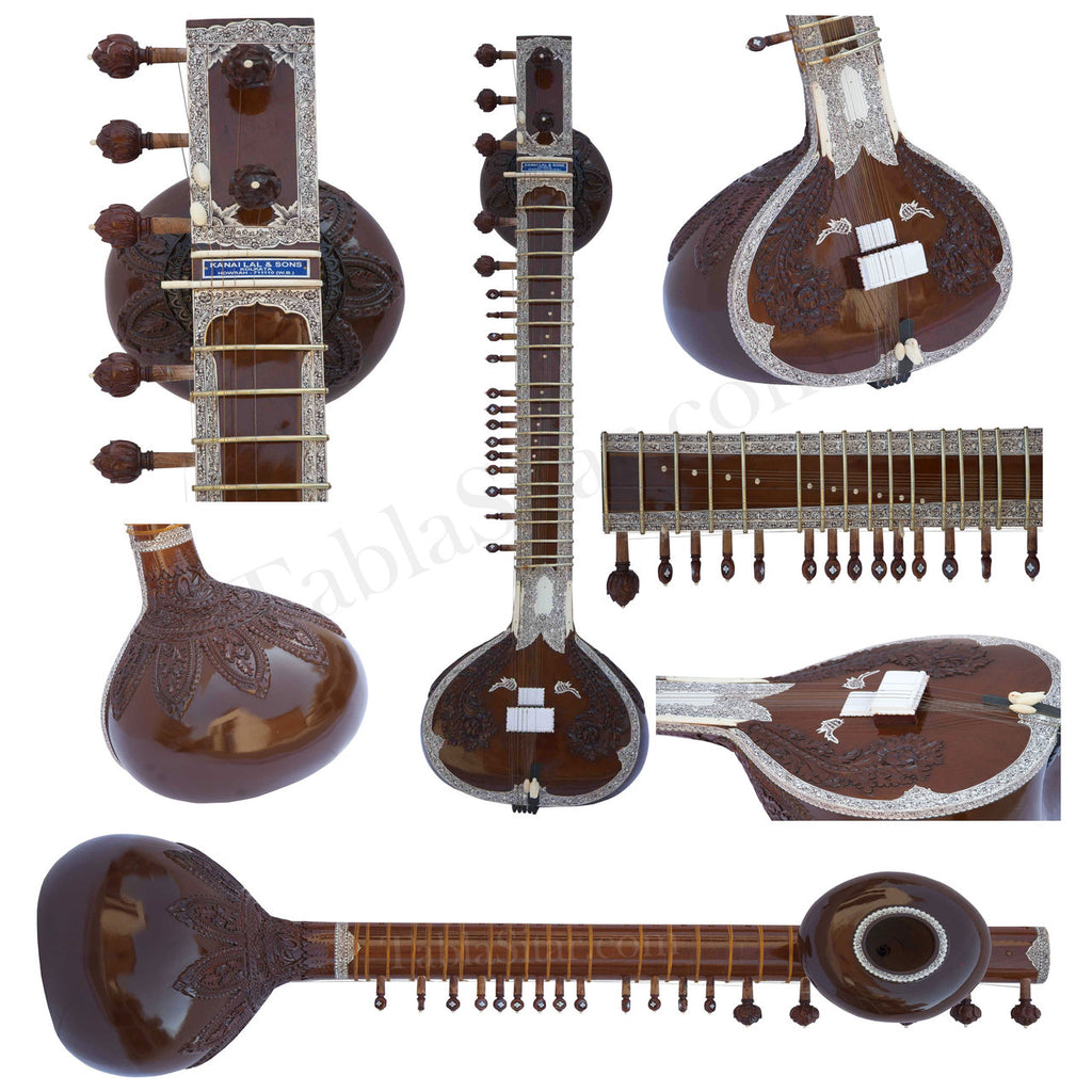 Kanai Lal Manipuri Sitar, Ravi Shankar Style, Double Toomba