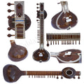 Kanai Lal Manipuri Sitar, Ravi Shankar Style, Double Toomba