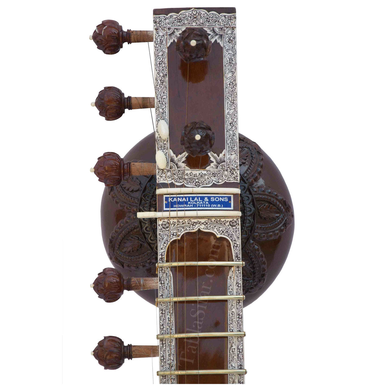 Kanai Lal Manipuri Sitar, Ravi Shankar Style, Double Toomba