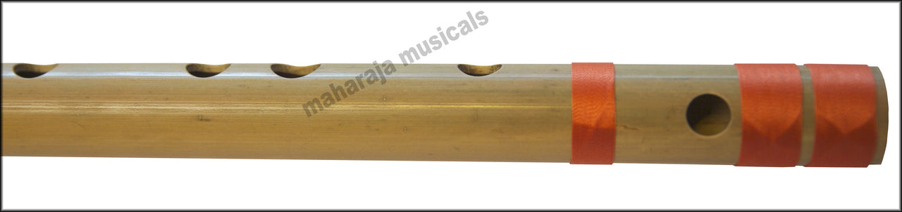 Maharaja Musicals Concert Bansuri Flute, Scale A Bass, 23.5"