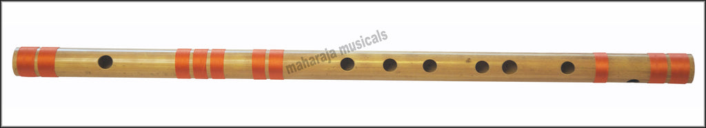 Maharaja Musicals Concert Bansuri Flute, Scale A# Bass, 21.5"