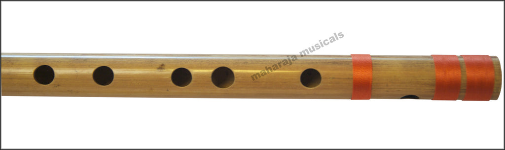 Maharaja Musicals Concert Bansuri Flute, Scale A# Bass, 21.5"