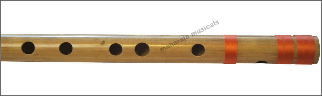 Maharaja Musicals Concert Bansuri Flute, Scale A# Bass, 21.5"