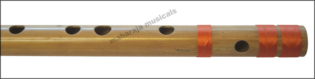 Maharaja Musicals Concert Bansuri Flute, Scale A# Bass, 21.5"