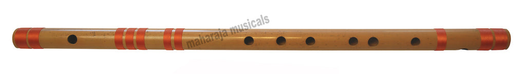 Maharaja Musicals Concert Bansuri Flute, Scale A# Medium, 11.8"
