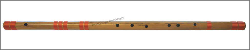 Maharaja Musicals Concert Bansuri Flute, Scale C Bass, 35", Bamboo