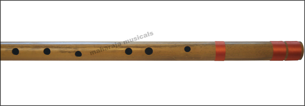 Maharaja Musicals Concert Bansuri Flute, Scale C Bass, 35", Bamboo