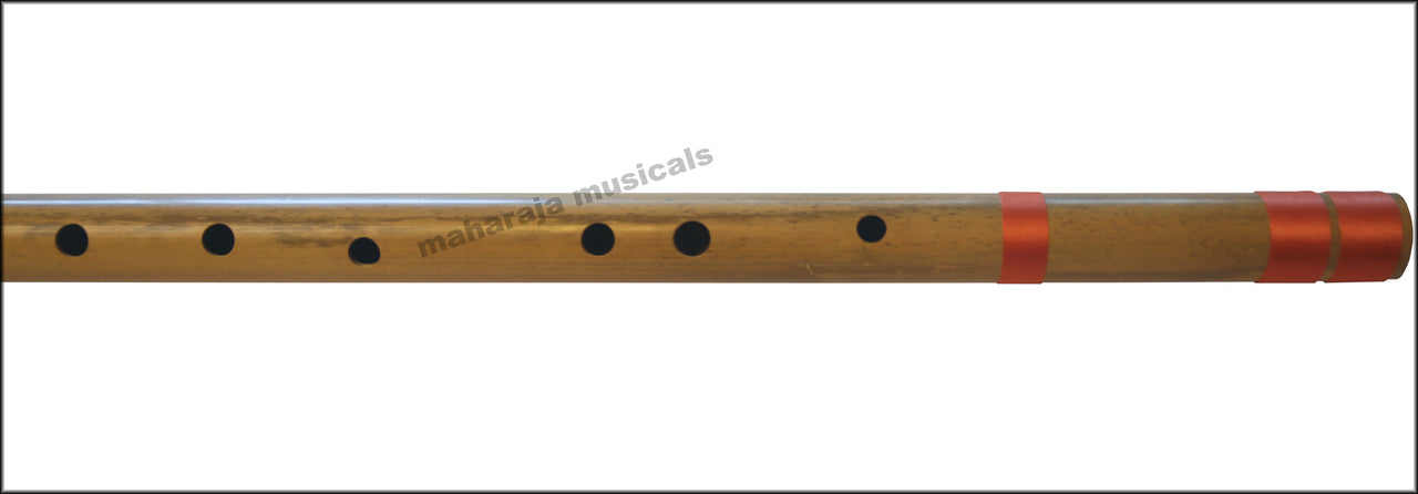 Maharaja Musicals Concert Bansuri Flute, Scale C Bass, 35", Bamboo