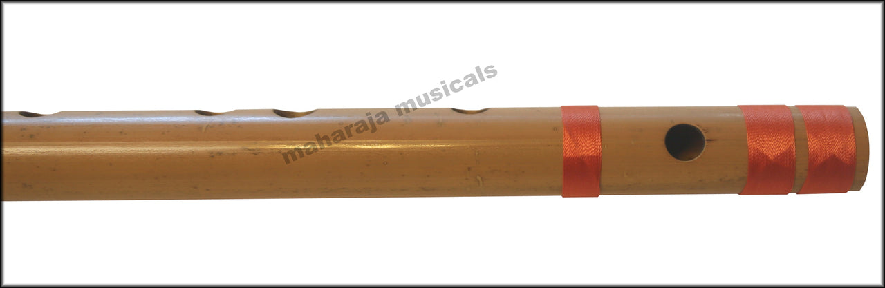 Maharaja Musicals Concert Bansuri Flute, Scale C Bass, 35", Bamboo