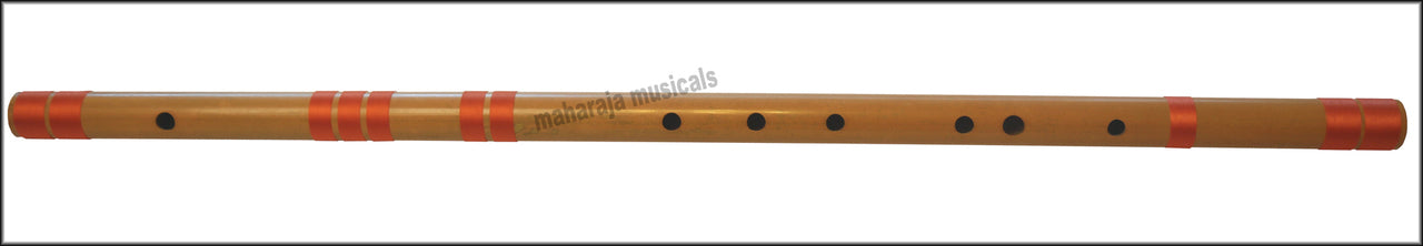 Maharaja Musicals Concert Bansuri Flute, Scale C# Bass, 34", Bamboo