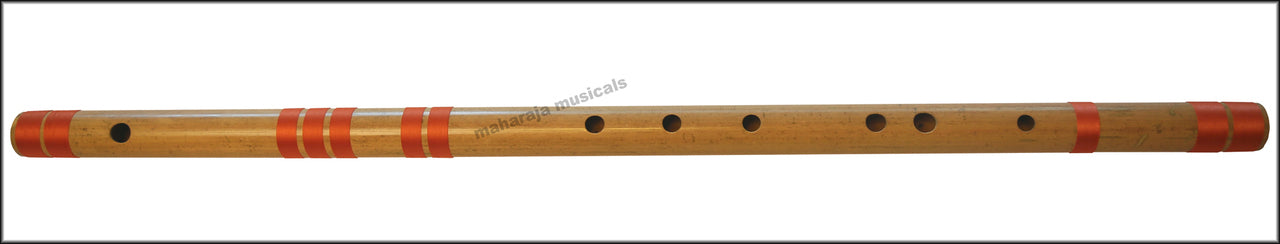 Maharaja Musicals Concert Bansuri Flute, Scale D Bass, 33.5"