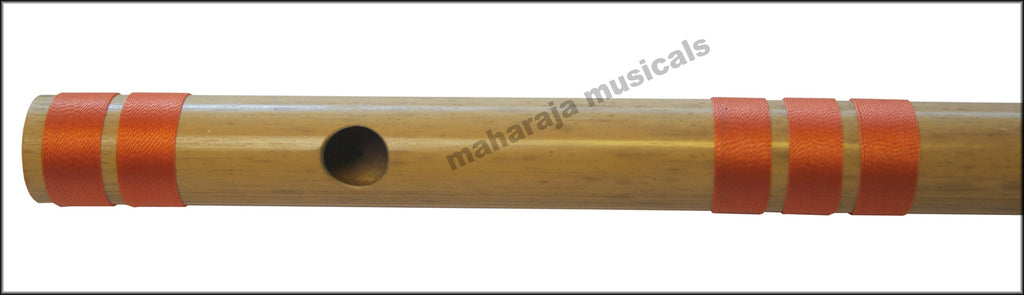 Maharaja Musicals Concert Bansuri Flute, Scale D Medium, 17"