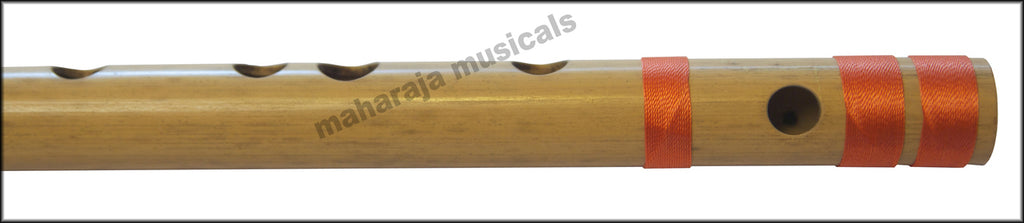 Maharaja Musicals Concert Bansuri Flute, Scale D Medium, 17"