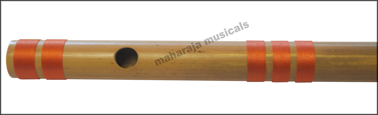Maharaja Musicals Concert Bansuri Flute, Scale D# Medium, 16.5"