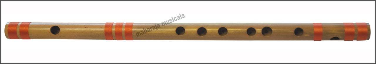 Maharaja Musicals Concert Bansuri Flute, Scale D# Medium, 16.5"