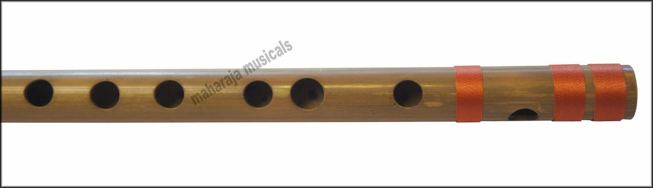 Maharaja Musicals Concert Bansuri Flute, Scale D# Medium, 16.5"