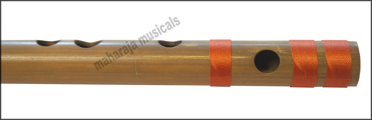 Maharaja Musicals Concert Bansuri Flute, Scale D# Medium, 16.5"