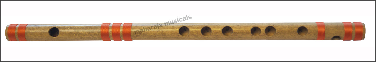 Maharaja Musicals Concert Bansuri Flute, Scale F# Medium, 13.7"
