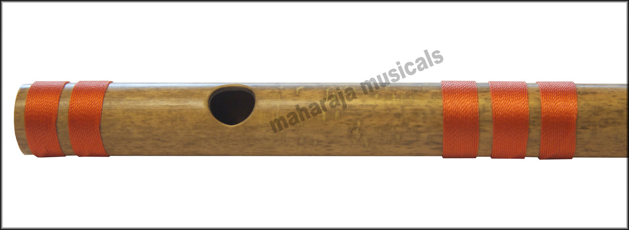 Maharaja Musicals Concert Bansuri Flute, Scale F# Medium, 13.7"