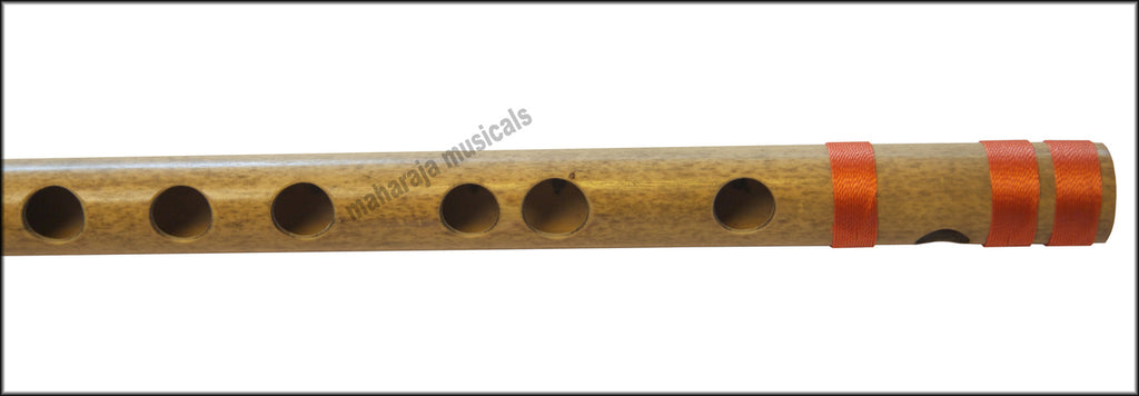 Maharaja Musicals Concert Bansuri Flute, Scale F# Medium, 13.7"
