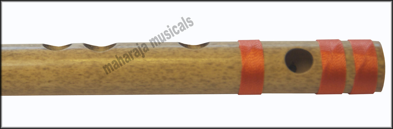 Maharaja Musicals Concert Bansuri Flute, Scale F# Medium, 13.7"
