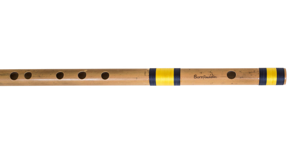 Sarfuddin Concert Bansuri Flute, Scale C Bass, 35", Bamboo