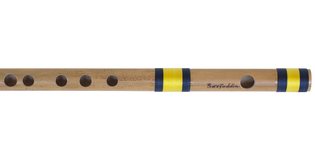 Sarfuddin Concert Bansuri Flute, Scale G# Medium, 13.2", Bamboo