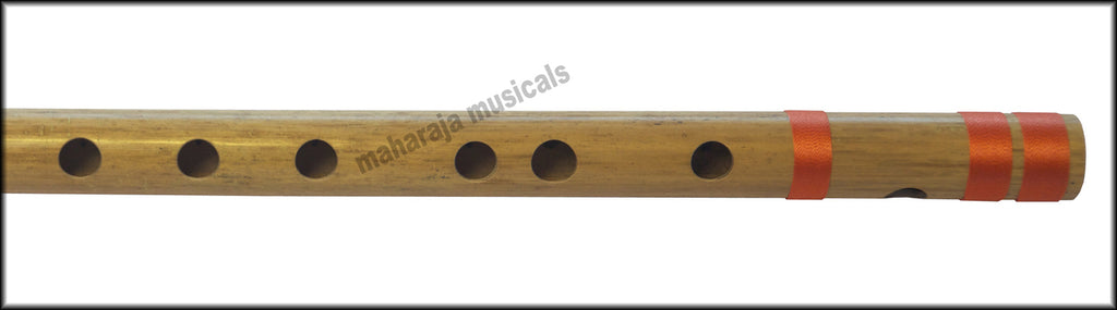 Maharaja Musicals Concert Bansuri Flute, Scale B Bass, 20", Bamboo