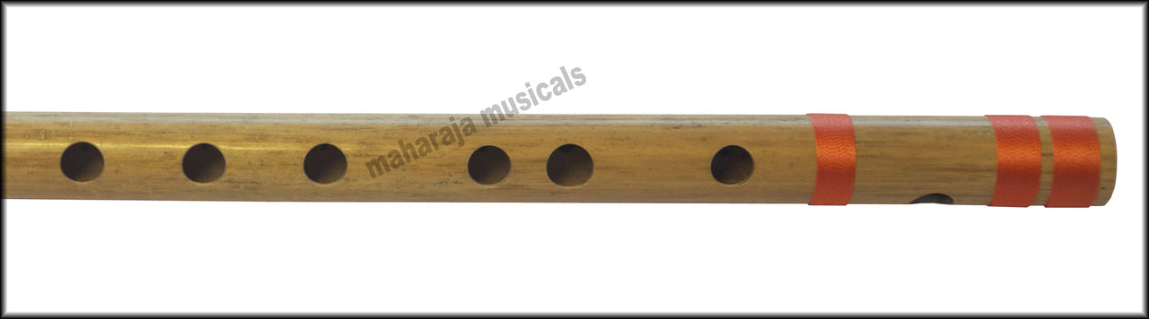 Maharaja Musicals Concert Bansuri Flute, Scale B Bass, 20", Bamboo