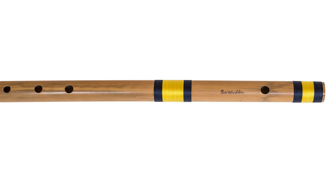 Sarfuddin Concert Bansuri Flute, Scale D Bass, 33.5", Bamboo