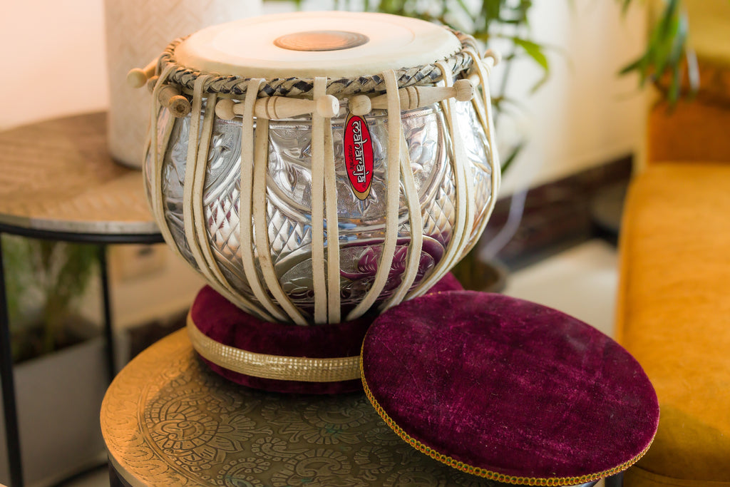 Maharaja Musicals Designer Tabla Set, 4.5 kg, Copper Bayan