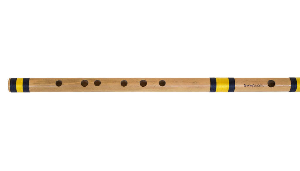 Sarfuddin Concert Bansuri Flute, Scale B Bass, 20", Bamboo