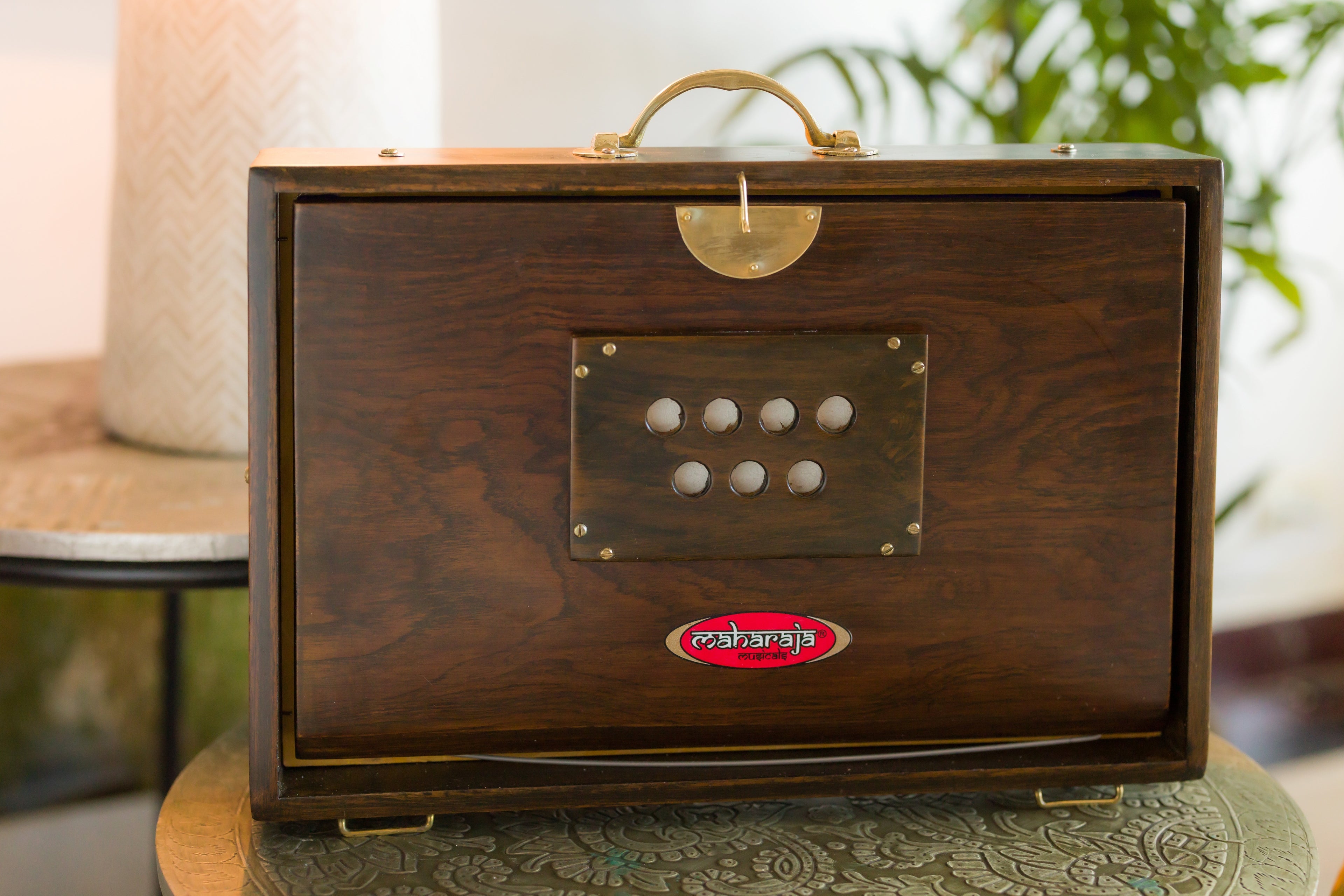 Maharaja Musicals Shruti Box, Teak Wood, Espresso