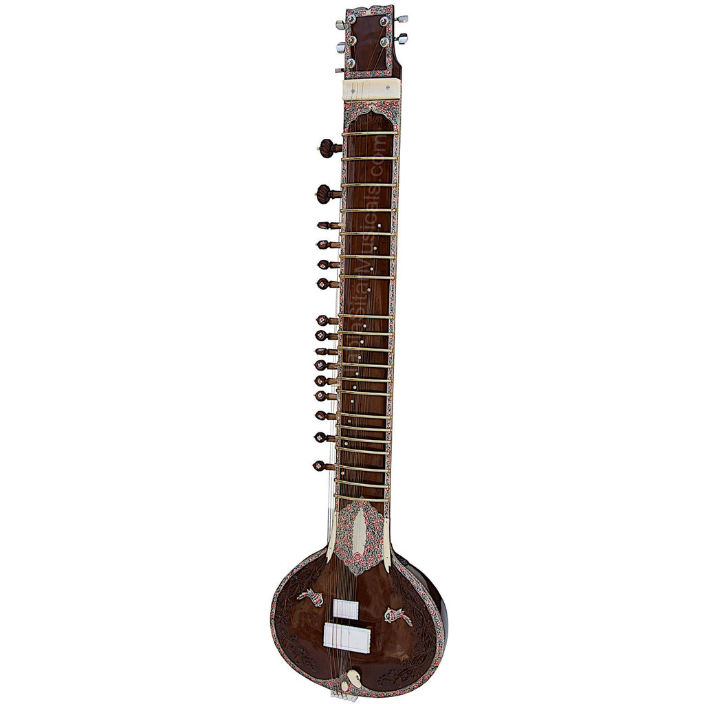 Maharaja Musicals Electric Sitar, Kharaj Pancham, Natural, Tun Wood