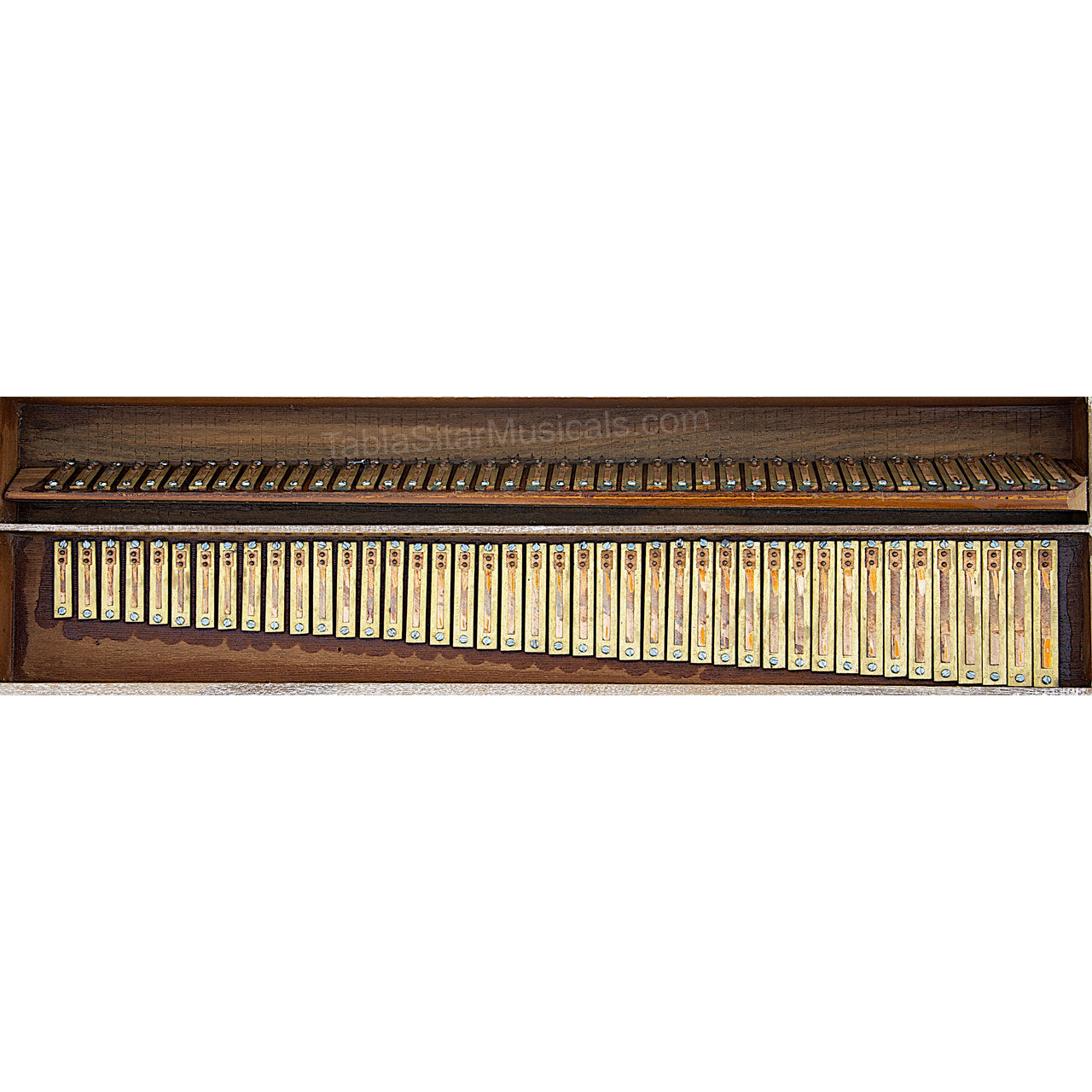 MKS No. 412 Harmonium, 2 Reeds, Natural, Teak Wood, A440