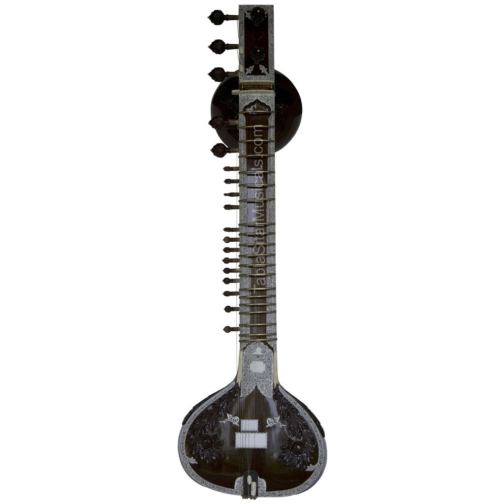 Kanai Lal Angur Patta Sitar, Ravi Shankar Style, Fiber Case