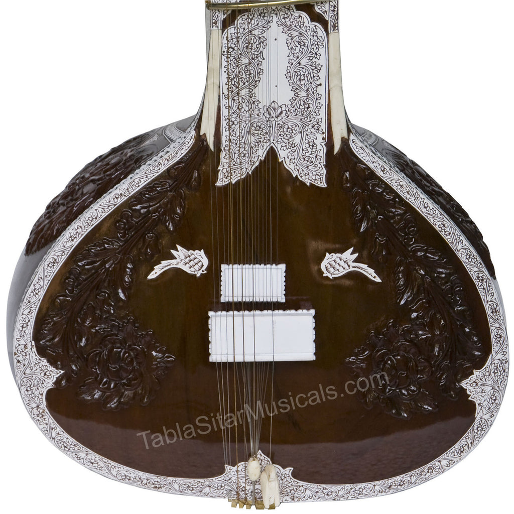 Kanai Lal Student Model Sitar, Ravi Shankar Style, Fiber Case