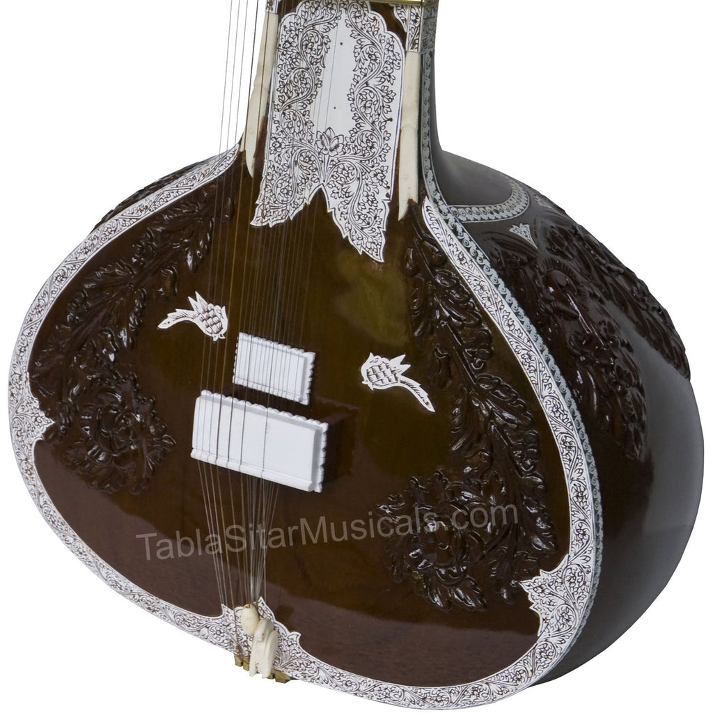 Kanai Lal Student Model Sitar, Ravi Shankar Style, Fiber Case