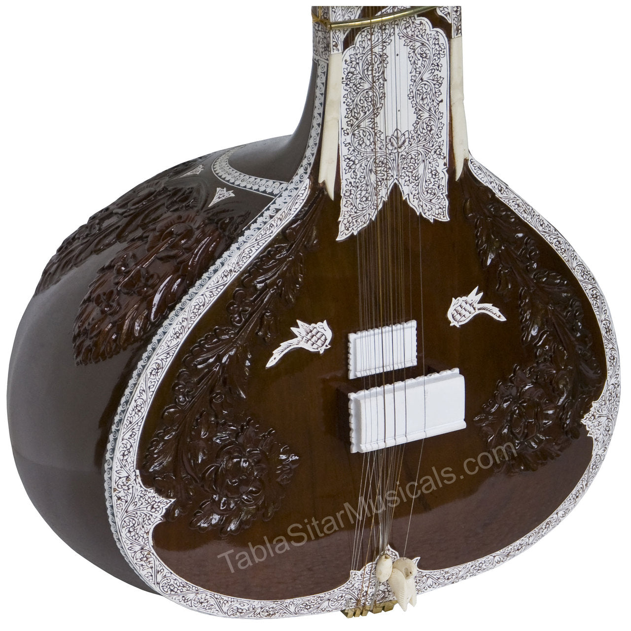 Kanai Lal Student Model Sitar, Ravi Shankar Style, Fiber Case