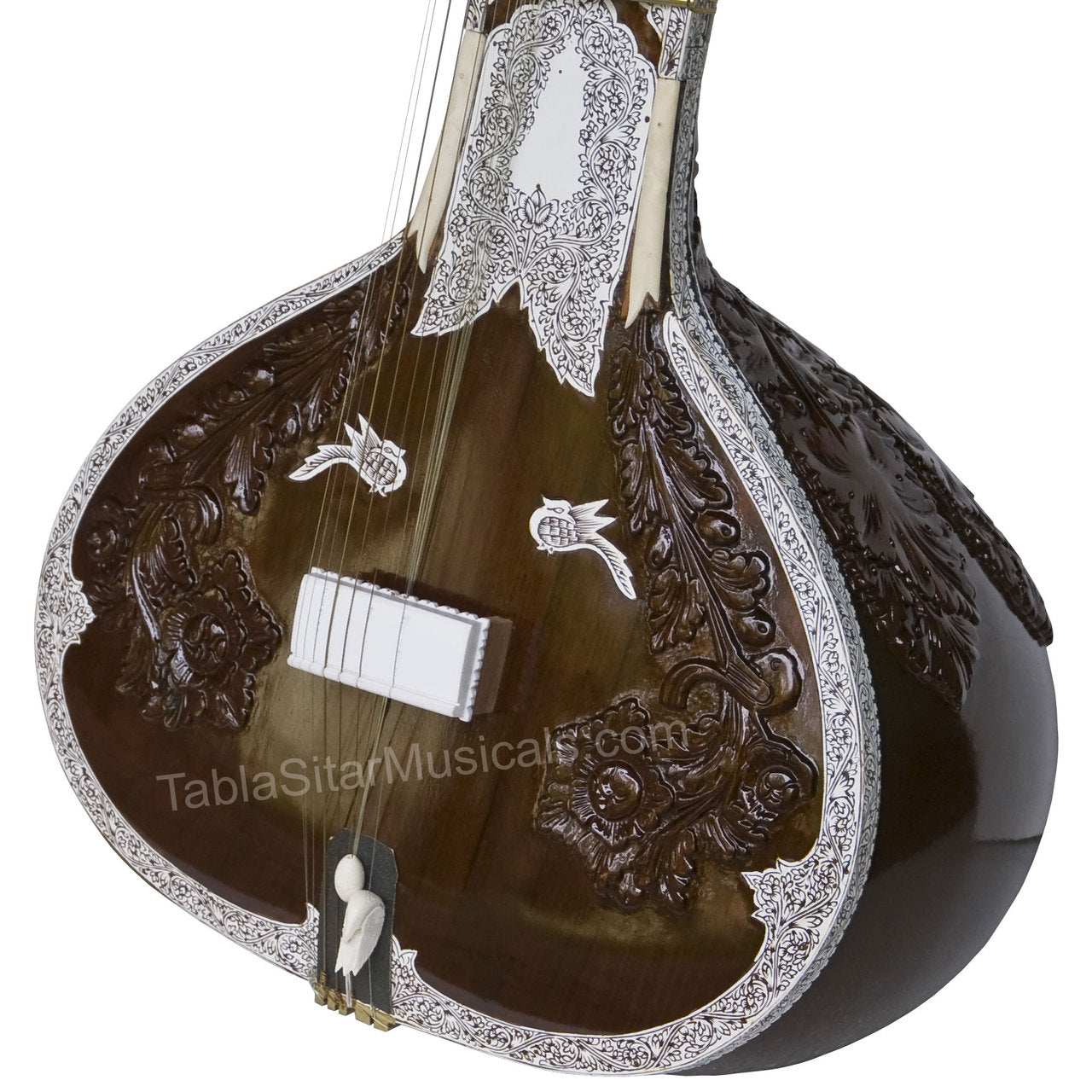 Kanai Lal Jawa Patta Sitar, Ravi Shankar Style, Fiber Case