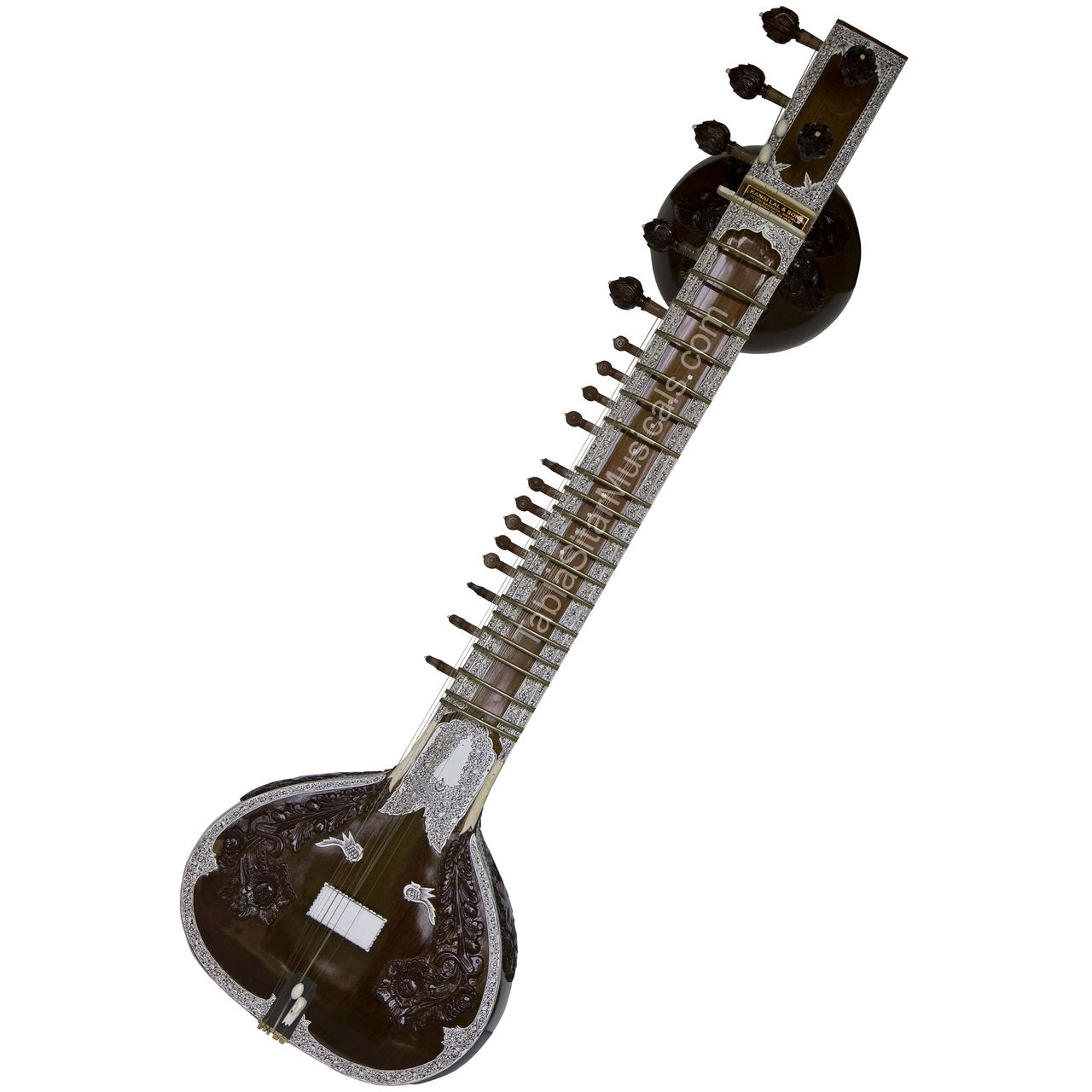 Kanai Lal Jawa Patta Sitar, Ravi Shankar Style, Fiber Case