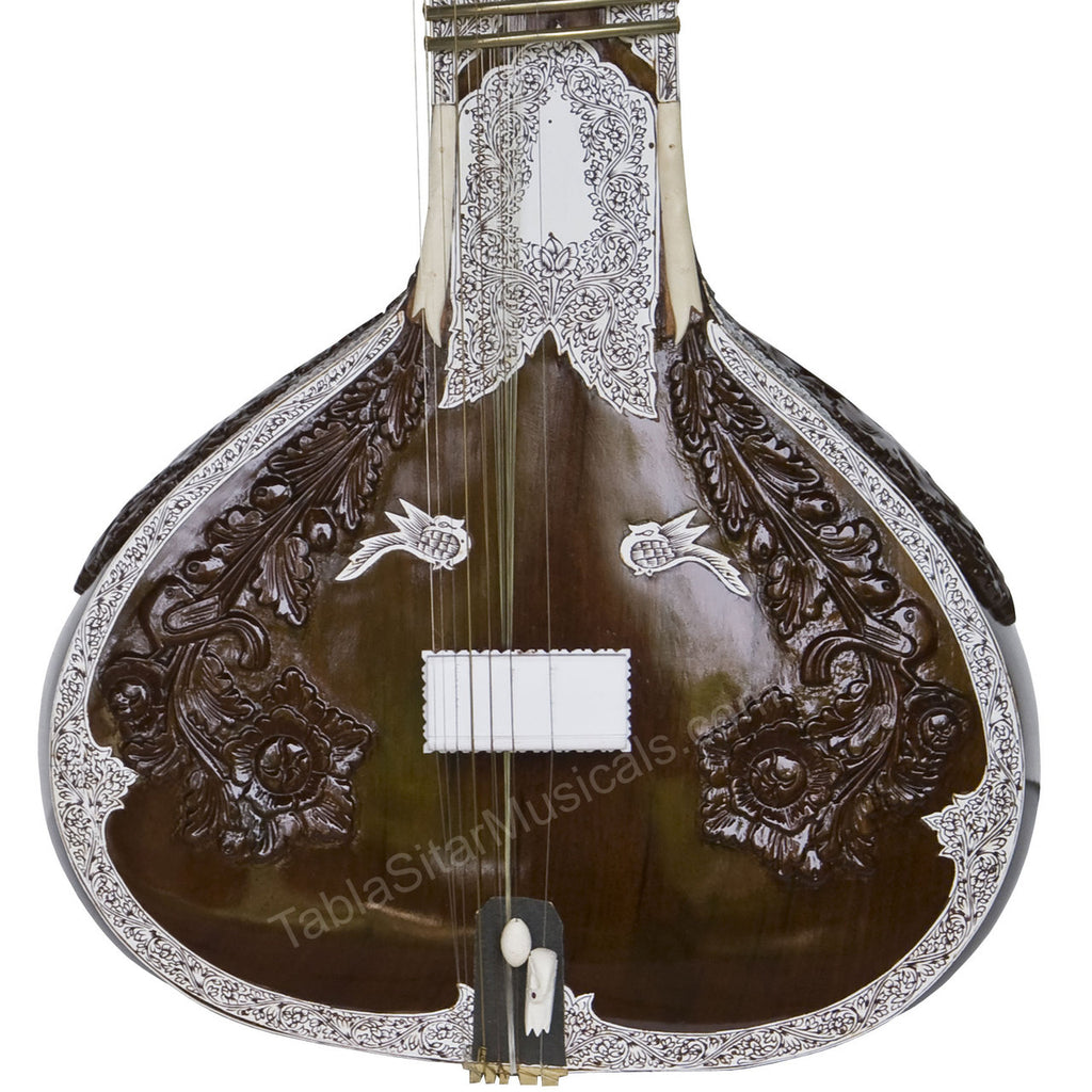 Kanai Lal Jawa Patta Sitar, Ravi Shankar Style, Fiber Case