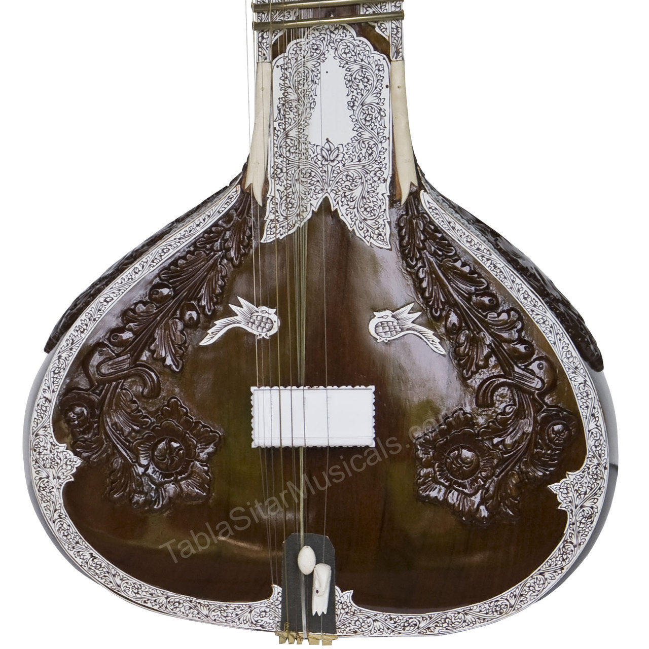 Kanai Lal Jawa Patta Sitar, Ravi Shankar Style, Fiber Case