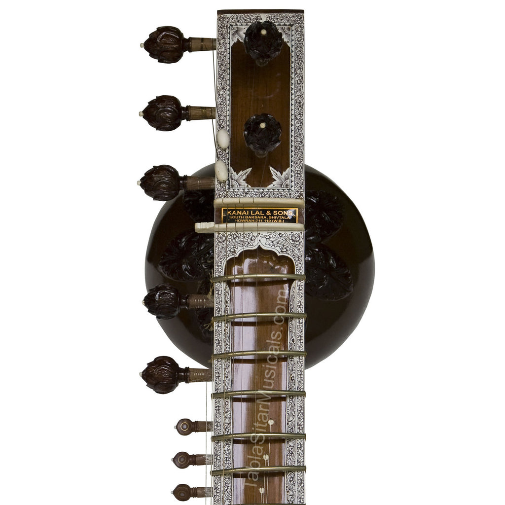 Kanai Lal Jawa Patta Sitar, Ravi Shankar Style, Fiber Case