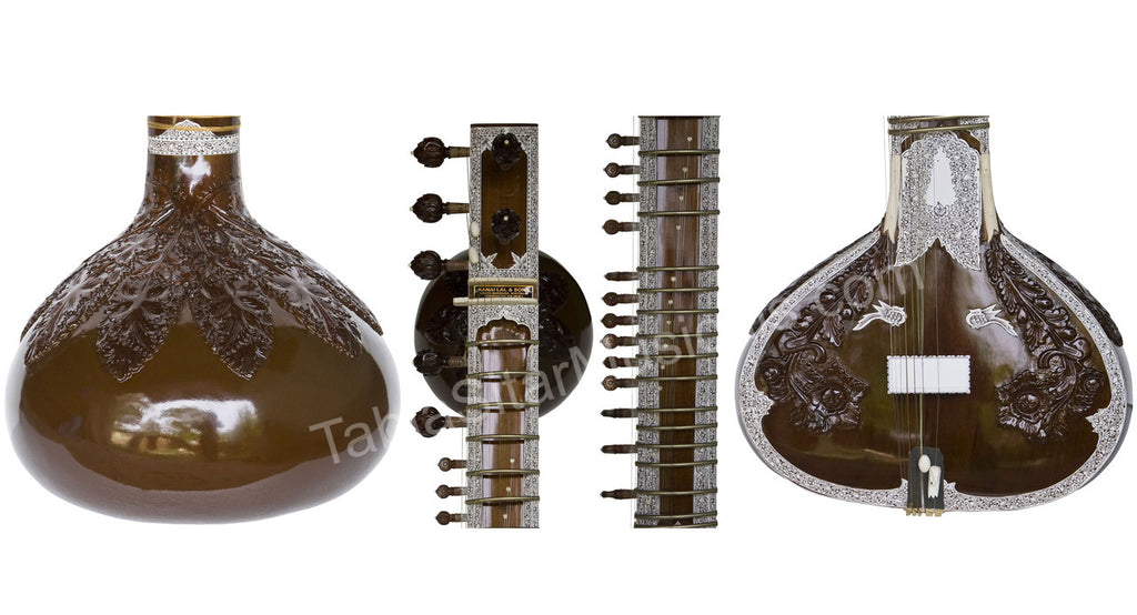 Kanai Lal Jawa Patta Sitar, Ravi Shankar Style, Fiber Case