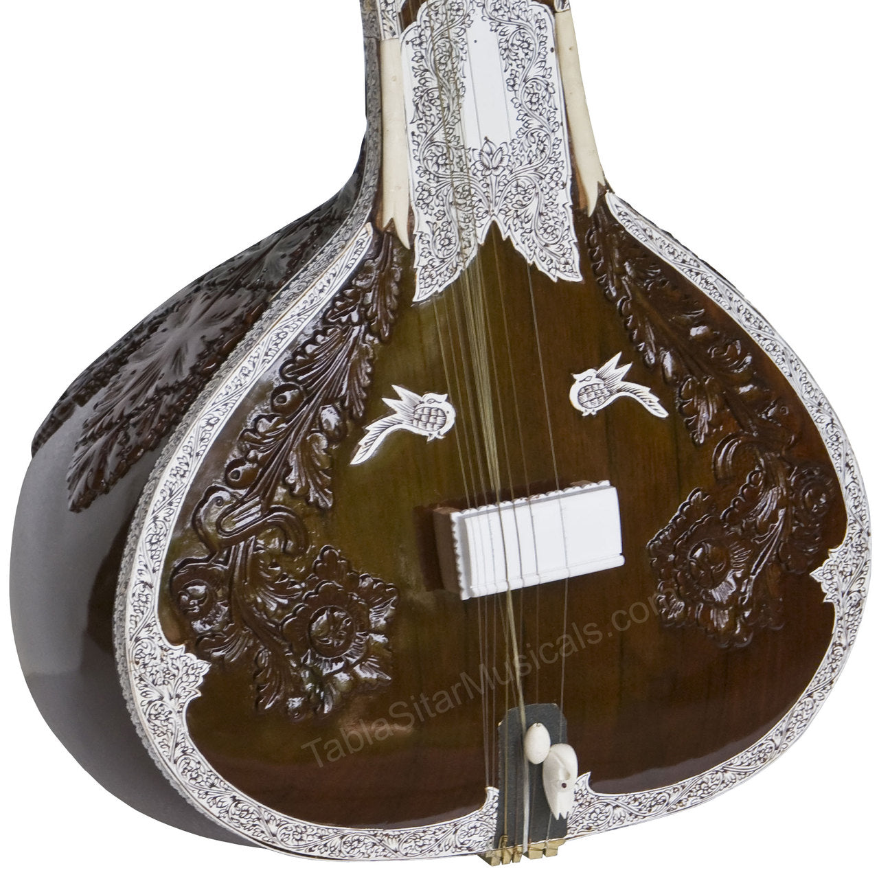 Kanai Lal Jawa Patta Sitar, Ravi Shankar Style, Fiber Case