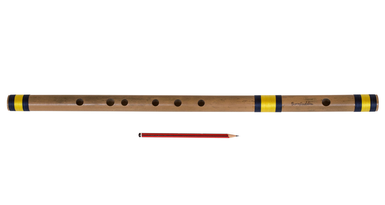 Sarfuddin Concert Bansuri Flute, Scale A Bass, 23.5", Bamboo