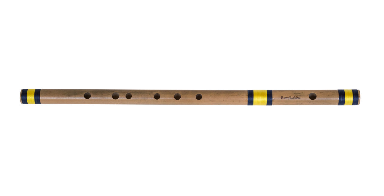Sarfuddin Concert Bansuri Flute, Scale A Bass, 23.5", Bamboo