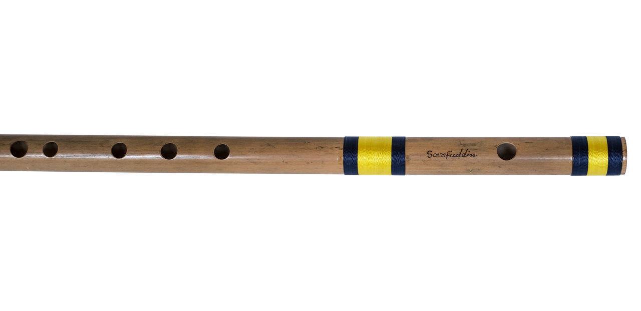 Sarfuddin Concert Bansuri Flute, Scale A Bass, 23.5", Bamboo