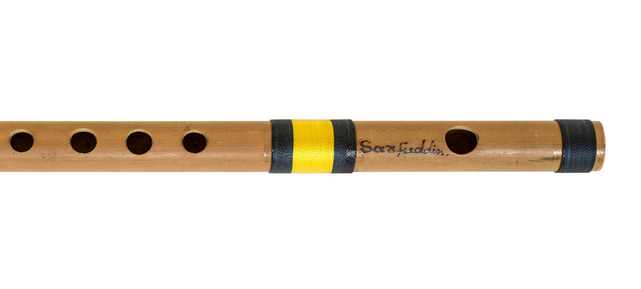 Sarfuddin Concert Bansuri Flute, Scale A Medium, 11", Bamboo